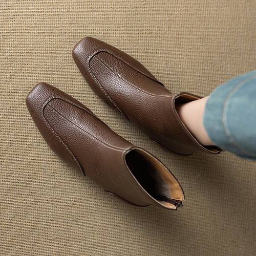 马丁靴女2025新款秋冬厚底增高筒套英伦风瘦瘦靴时装软皮粗跟短靴