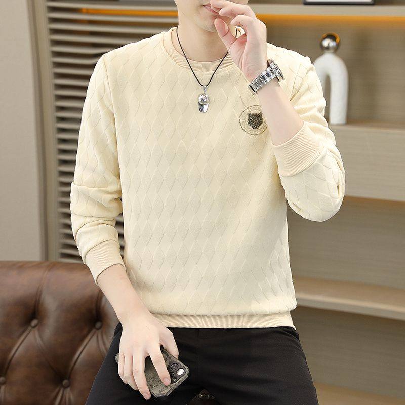 一体加绒t恤男士长袖休闲百搭圆领套头秋衣男内搭体恤打底衫秋冬,男装,卫衣,淘宝优惠券,粉丝福利购,淘宝优惠卷