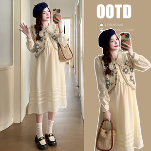 百搭孕妇套装 孕妇装 温柔韩系甜美外出大码 时尚 哺乳 早春新款