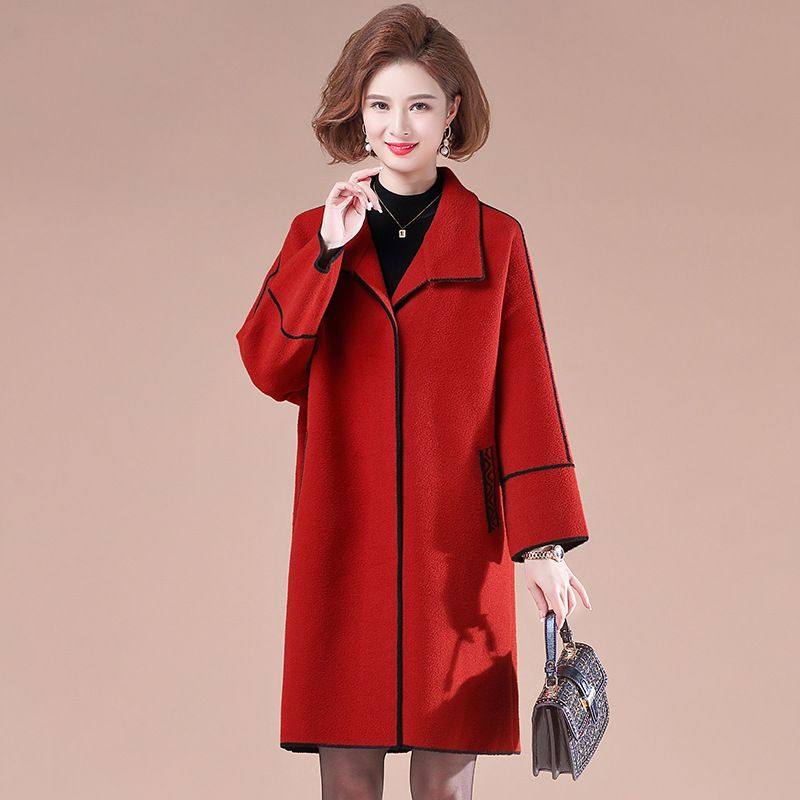 羊绒大衣妈妈秋冬新款加肥加大码200斤胖mm洋气毛呢女外套中长款,女装/女士精品,毛呢外套,淘宝优惠券,粉丝福利购,淘宝优惠卷