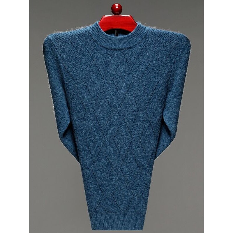 毛衣男士打底衫新款保暖羊毛衫秋冬长袖上衣半高领线衣加厚针织衫