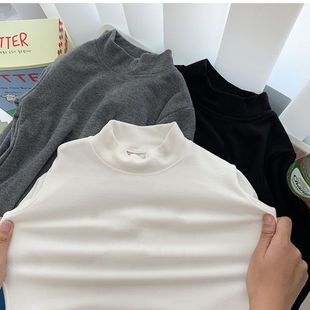 德绒儿童百搭高领打底衫秋冬男女童装宝宝中小童长袖T恤秋季上衣