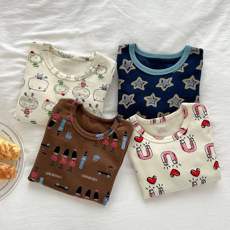 中大童儿童内衣套装宝宝家居服男女秋衣秋裤保暖校服加厚纯棉磨毛