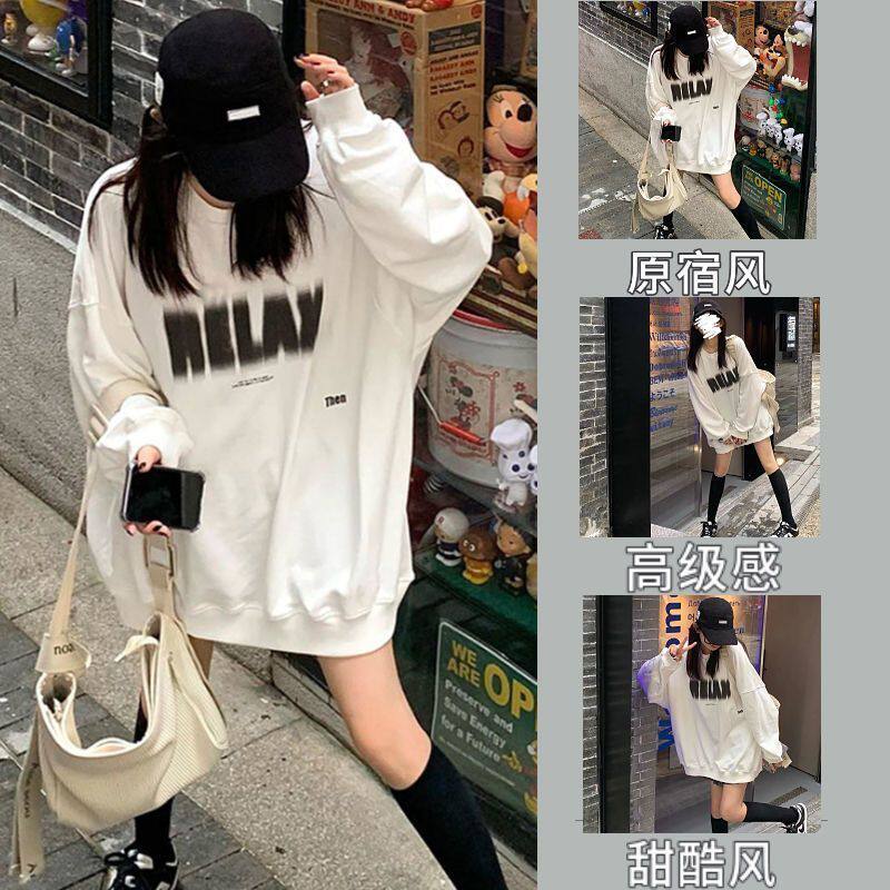 超火cec卫衣女秋冬韩版oversize无帽外套ins潮学生宽松上衣服