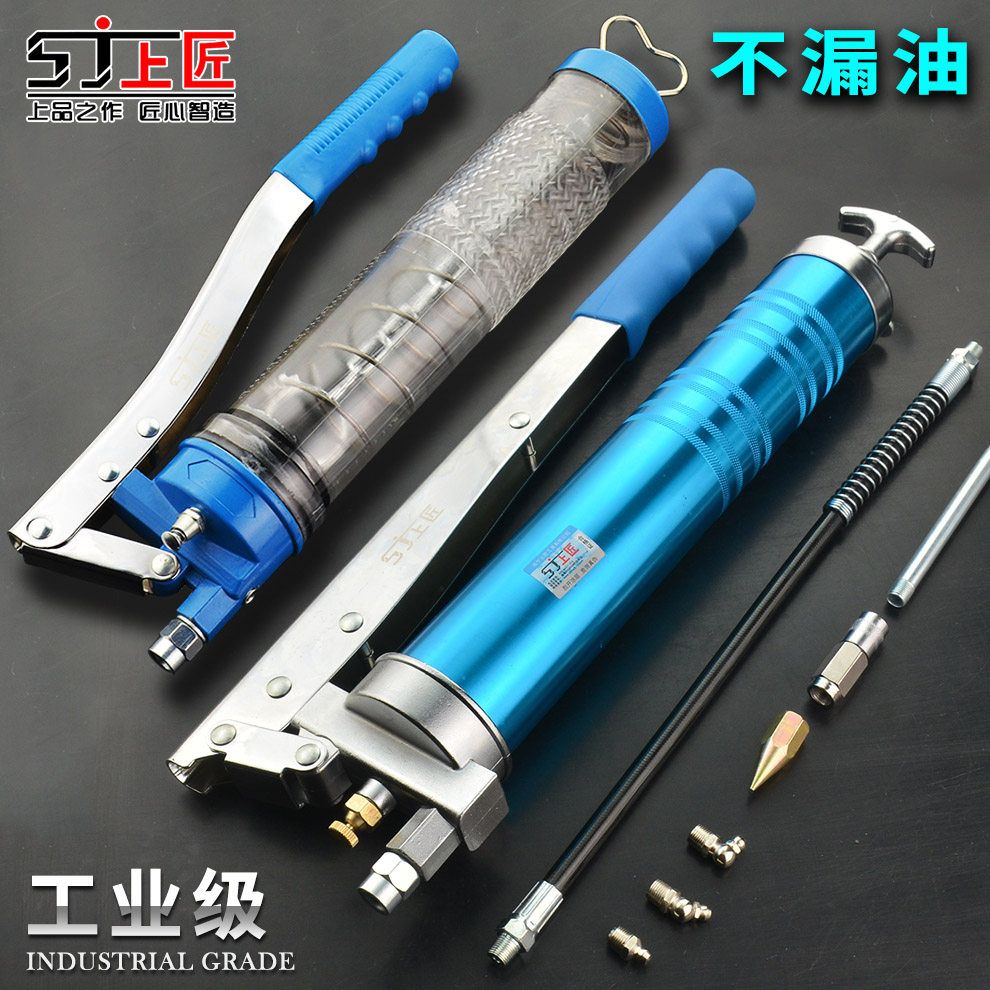 德国进口日本重型黄油枪挖掘机手动单双压杆牛油枪货车注油高压自