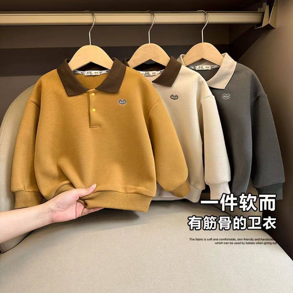 男童POLO领卫衣春秋2025新款童装儿童宝宝小童上衣女童长袖打底衫,童装/婴儿装/亲子装,儿童POLO衫,淘宝优惠券,粉丝福利购,淘宝优惠卷