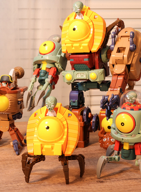 植物大战僵尸玩具全套的机甲巨人未来埃及博士海盗僵尸套装可合体