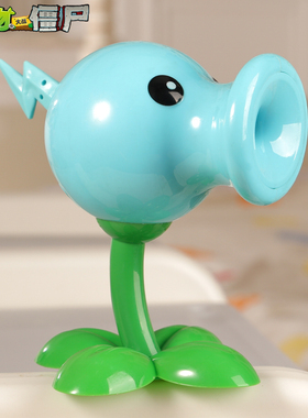 单个植物大战僵尸玩具的闪电电能豌豆射手可发光发射植物大战男孩