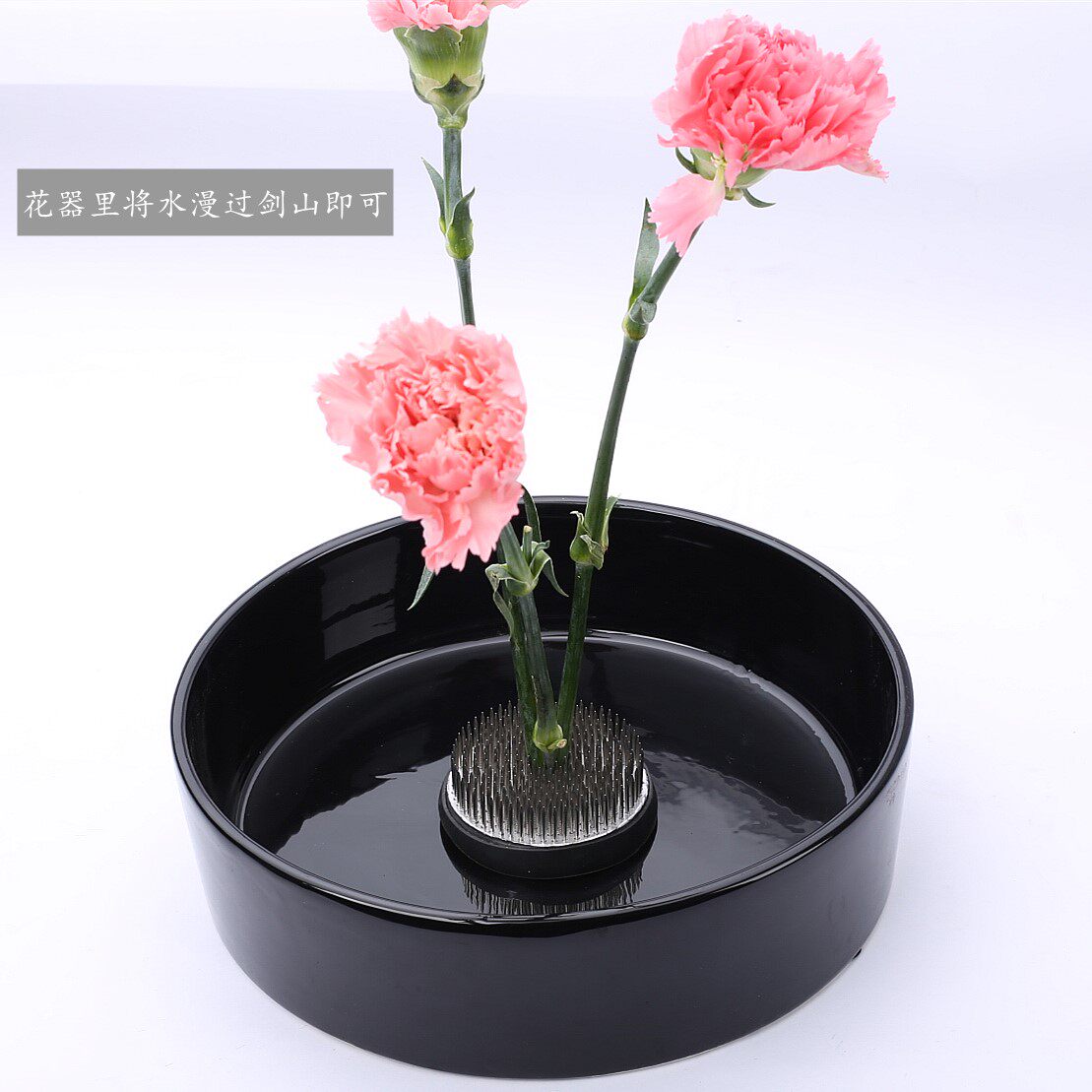 插花初学者家庭固定工具禅意花针鲜花底座花插小原流中华花艺 畅想家居专营店 淘优券