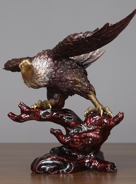 黄铜老鹰摆件办公室客厅家居工艺