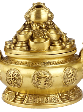 金蟾摆件存钱罐五路财神开业礼品