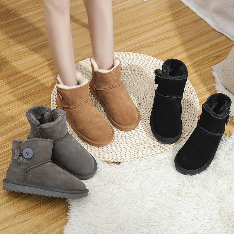 时尚短筒百搭防滑保暖棉鞋