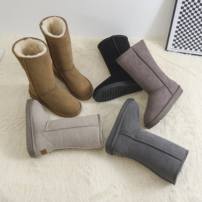 高筒东北雪地靴女长筒2024新款