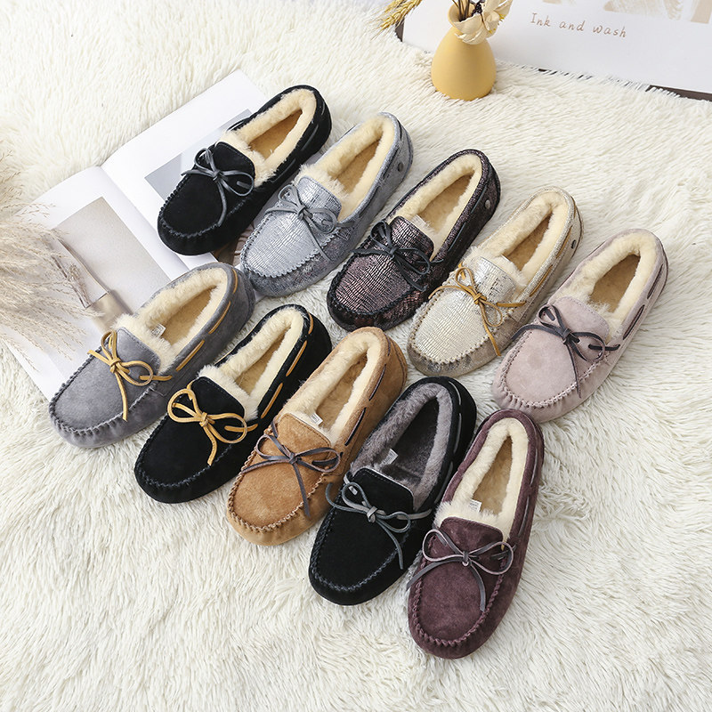 2023新款豆豆鞋男羊毛雪地靴