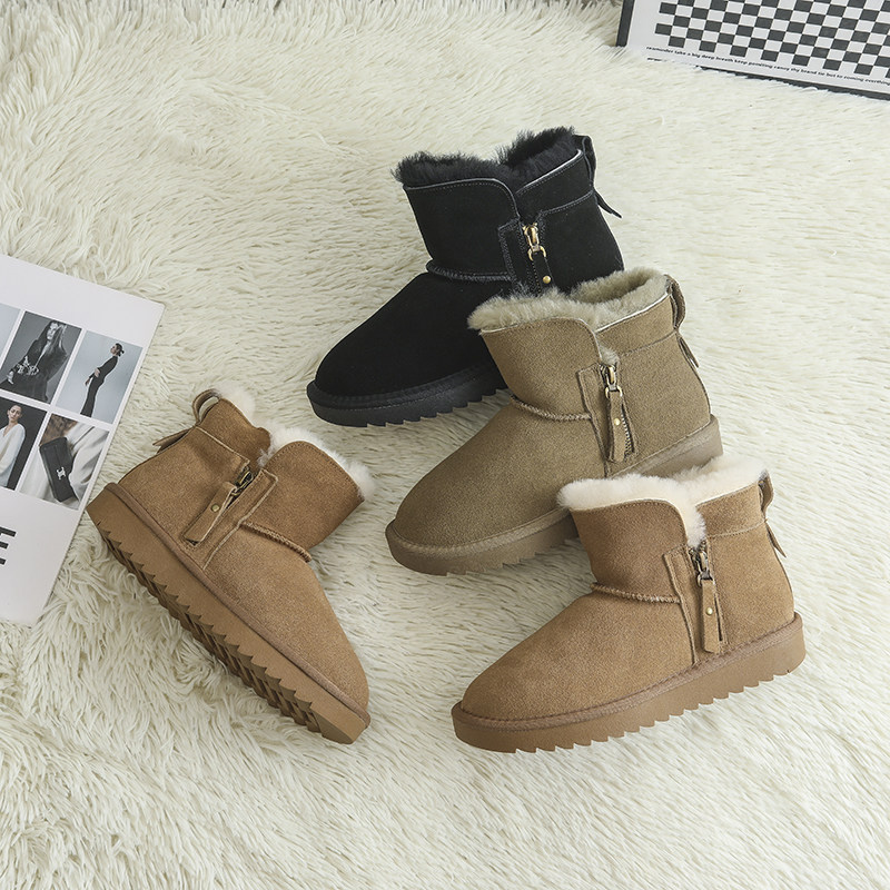 雪地靴女2024新款加绒加厚棉鞋