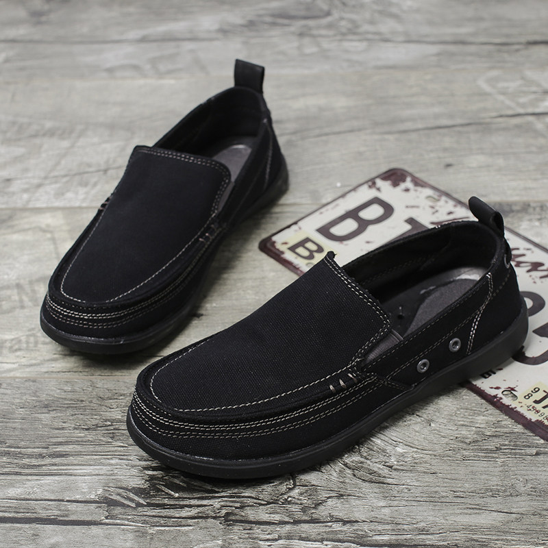 cross男鞋帆布鞋休闲懒人鞋