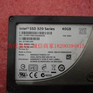 原装拆机2.5寸英特尔 SSD 320 40G固态硬盘,完好