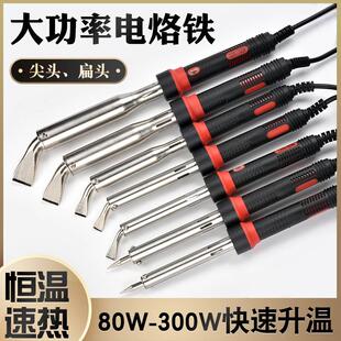 电烙铁大功率工业级家用维修焊接焊锡枪套装多功能电烙笔外热带灯