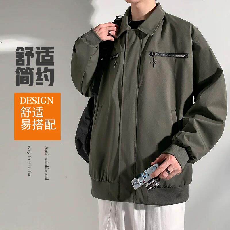 C帅eTky冲锋衣外套秋男款2026新款星星季潮牌克男装工装痞WT199夹
