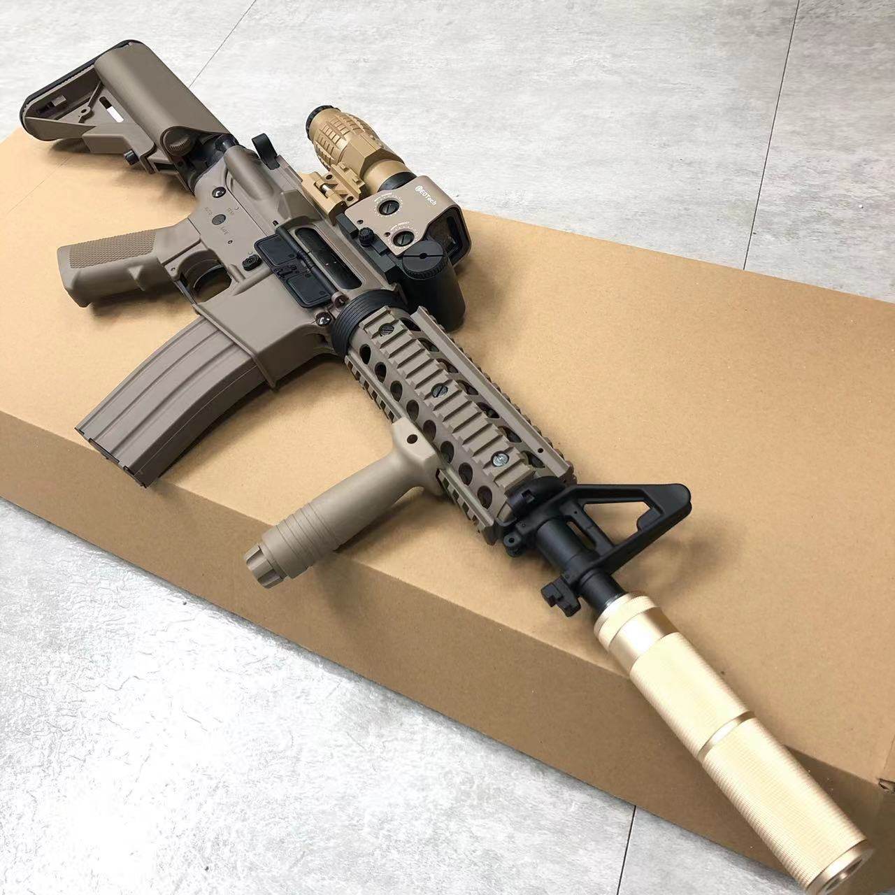 军典司马m4cqb连发玩具枪电动软弹成人吃鸡mp5冲锋枪模型m416男孩
