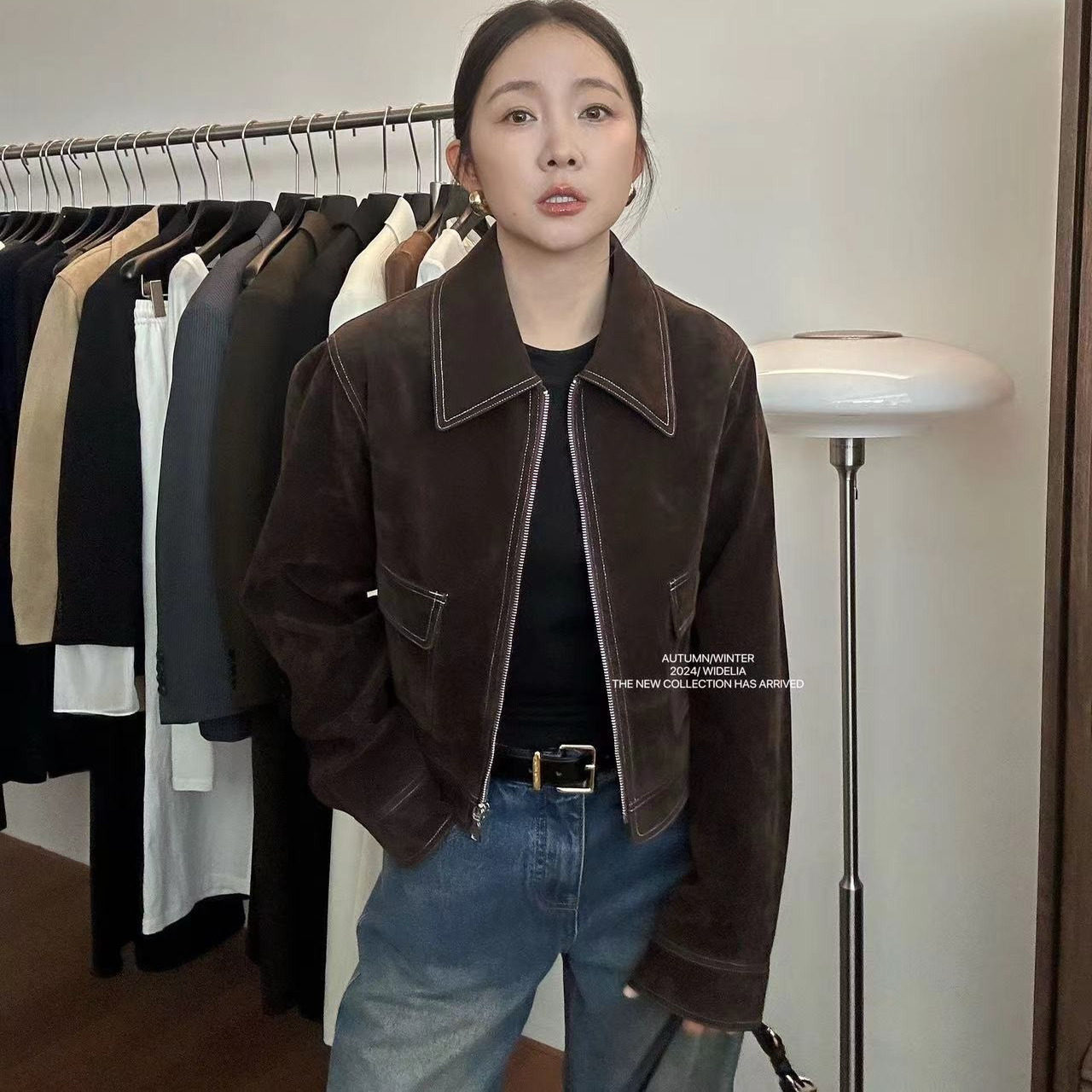 WIDELIA韩系复古气质休闲百搭显瘦美拉德外套女913699