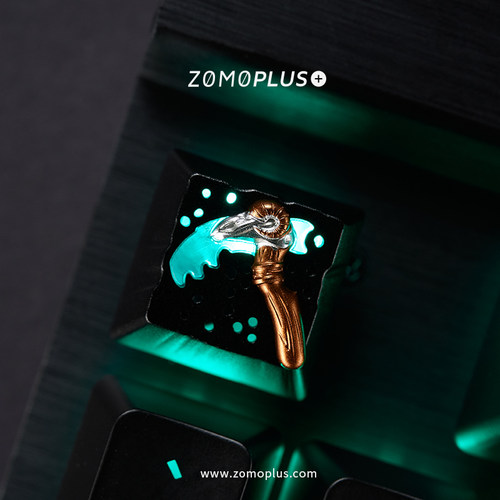 ZOMO原创设计 dota2蝴蝶分身斧机械透光樱桃轴定制个性金属键盘帽