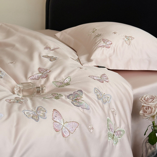 ROLAND LIVE100全棉高级纯棉长绒棉轻奢四件套床上用品被套床单