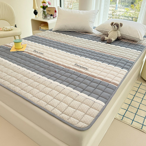 罗兰家纺薄款可水洗抗菌床褥