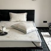 罗兰家纺A类抗菌新款 冰丝席三件套夏季 凉感裸睡空调软席床品