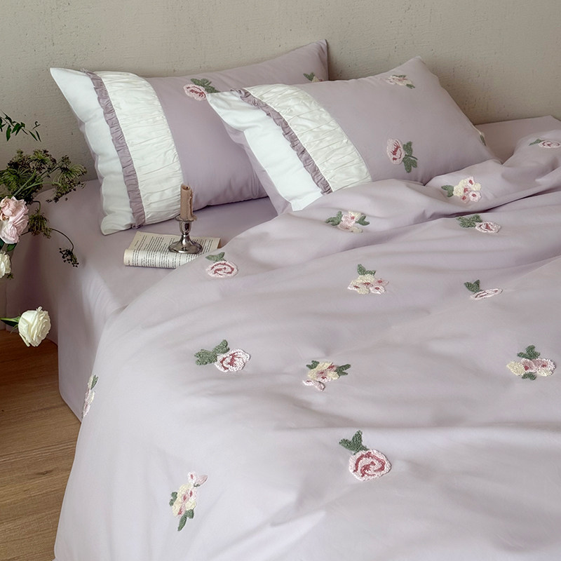 ROLAND LIVE少女心100全棉纯棉四件套秋冬磨毛床上被套床单床笠,床上用品,床品套件/四件套/多件套,淘宝优惠券,粉丝福利购,淘宝优惠卷