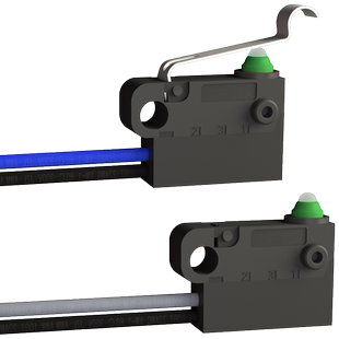 防水微动开关带线汽车充电枪检测限位开关常开/常闭防尘防油IP67