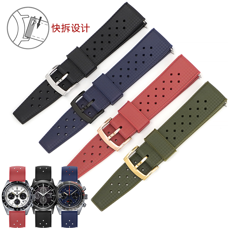 适配大熊猫迪三眼橡胶手表带