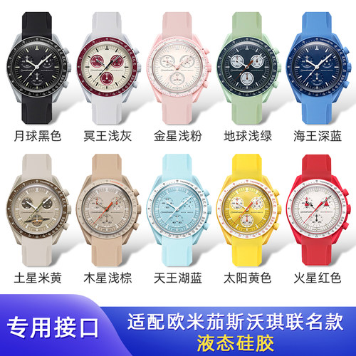 液态硅胶表带适配联名款行星系列