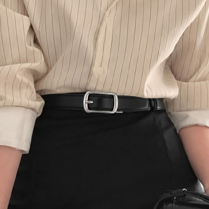 英皇保罗女士真皮时尚自动扣腰带