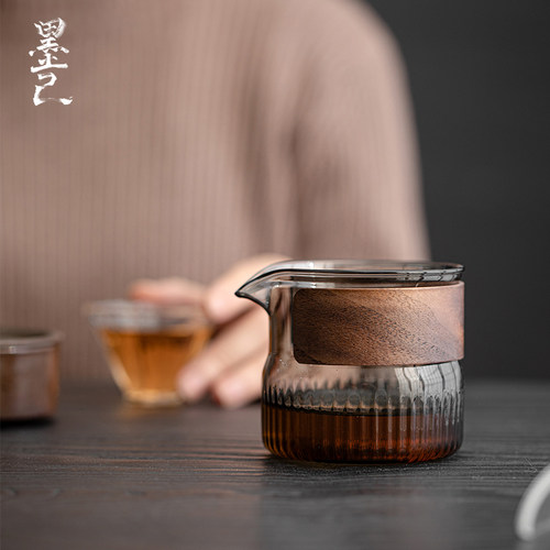 墨己公道杯茶水分离加厚防烫