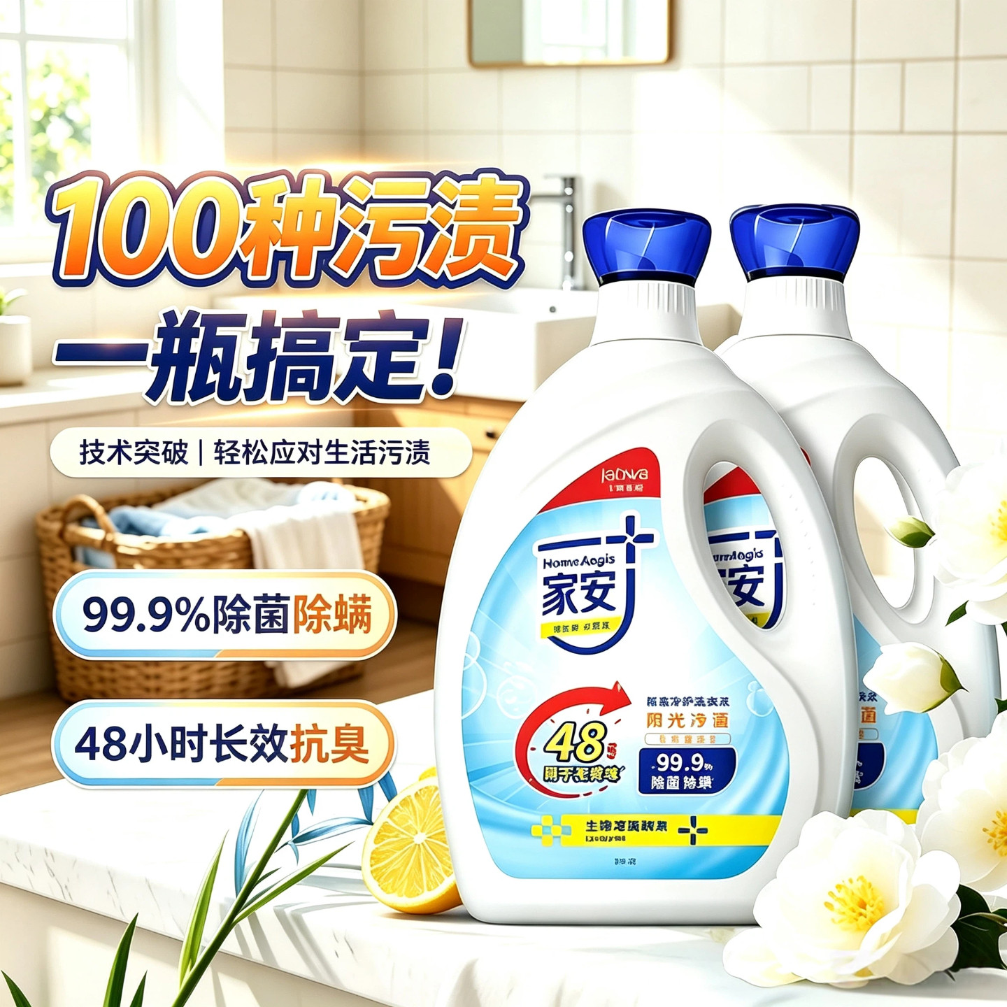 【家安】酵素洗衣液旗舰官方正品