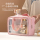 大容量干湿分离女士旅行化妆包便携式 PVC磨砂手提收纳包