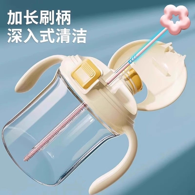 吸管便携长柄硅胶清洁奶瓶细长清洗洗刷防污刷子清洁刷缝隙刷家用