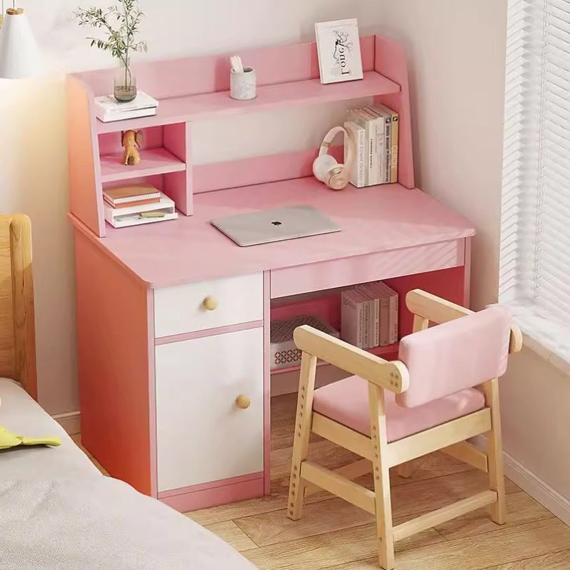 多功能书桌书架家用卧室宿舍电脑桌椅组合学习桌ins作业桌写字桌
