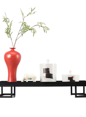 陶瓷新中式客厅书房玄关组合摆件