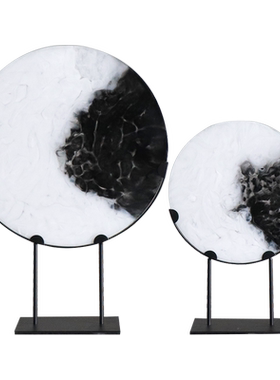 新中式风水墨样板房间软装饰品