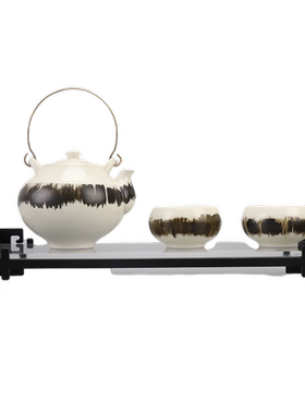 新中式创意陶瓷茶壶样板房间