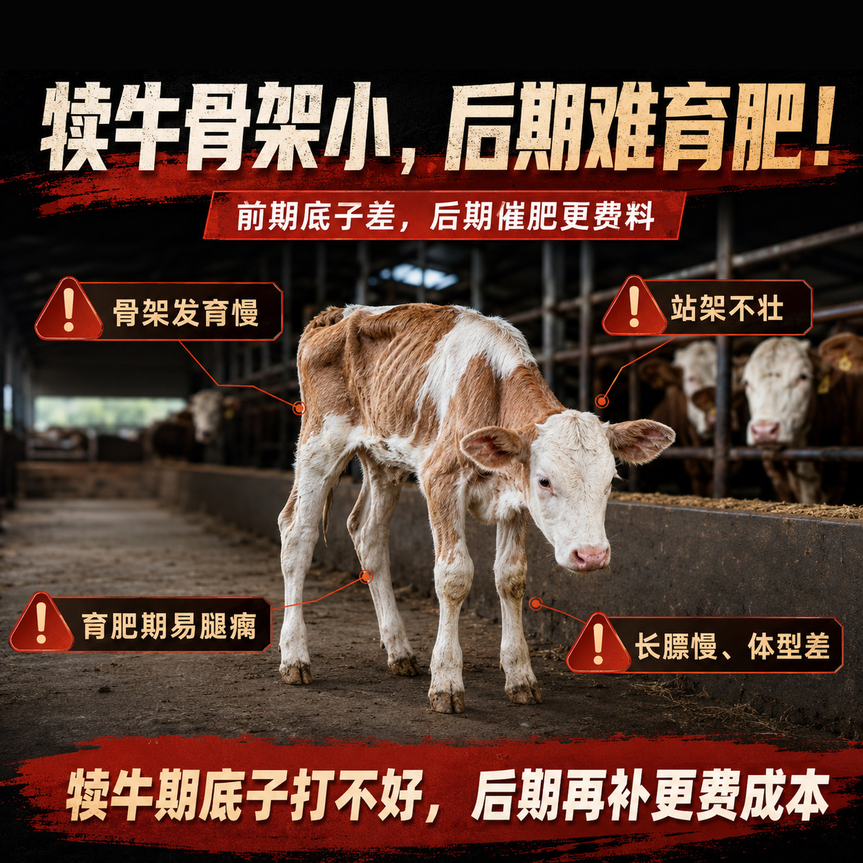 促生长预混料英美尔牛拉大骨架