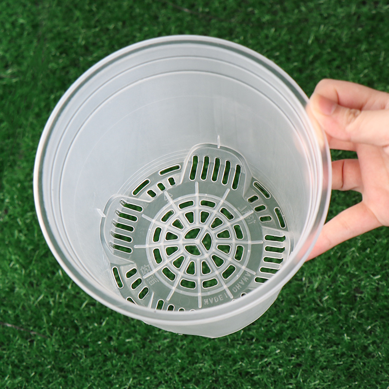 树脂月季绿萝简约风印花加仑盆