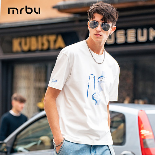 MrBu布先生抽象人物图案个性短袖