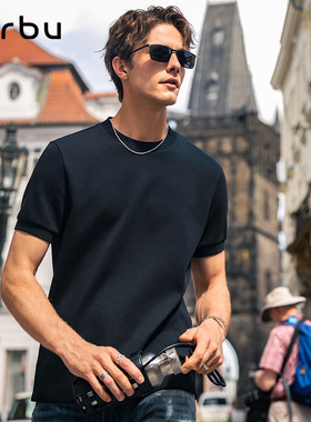 MrBu布先生热胆抗皱短袖圆领t恤男纯色加厚打底衫秋冬上衣KT15765