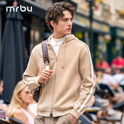 布先生连帽卫衣开衫外套男款新款