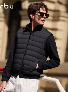 MrBu布先生开衫羽绒服男士羊毛马甲外套鹅绒冬季新款保暖KT16636