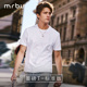 白色吸湿透气夏季 MrBu布先生重磅T恤280g长绒棉男士 纯棉短袖 凉感