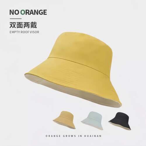 2026新款双面渔夫帽女款遮阳防晒帽春户外登山防紫外线男太阳帽子